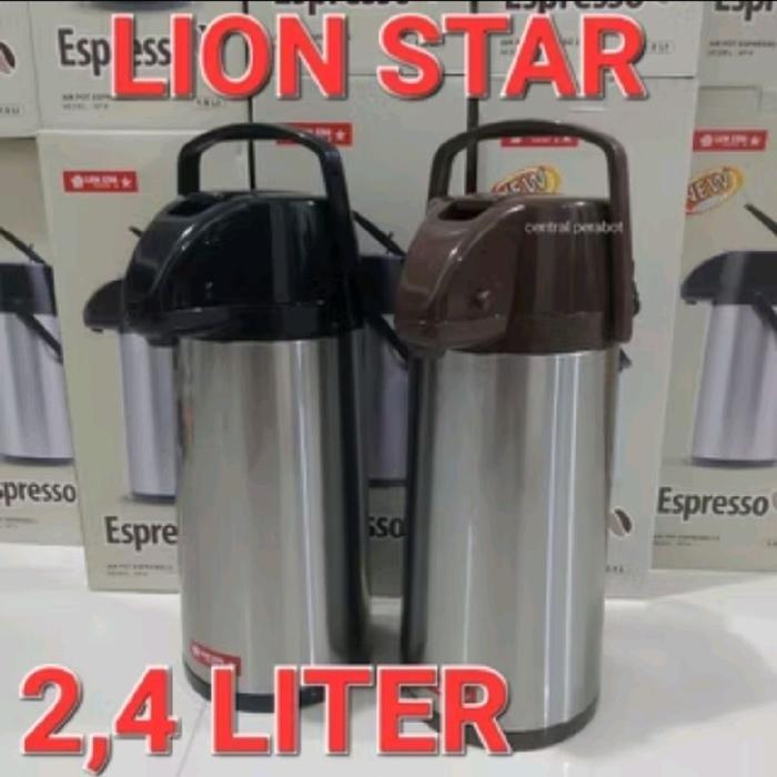 LION STAR TERMOS POMPA STAINLISS/THERMOS PENCET LION STAR AIR POT 2,5 LITER/TERMOS AIR PANAS LION ST