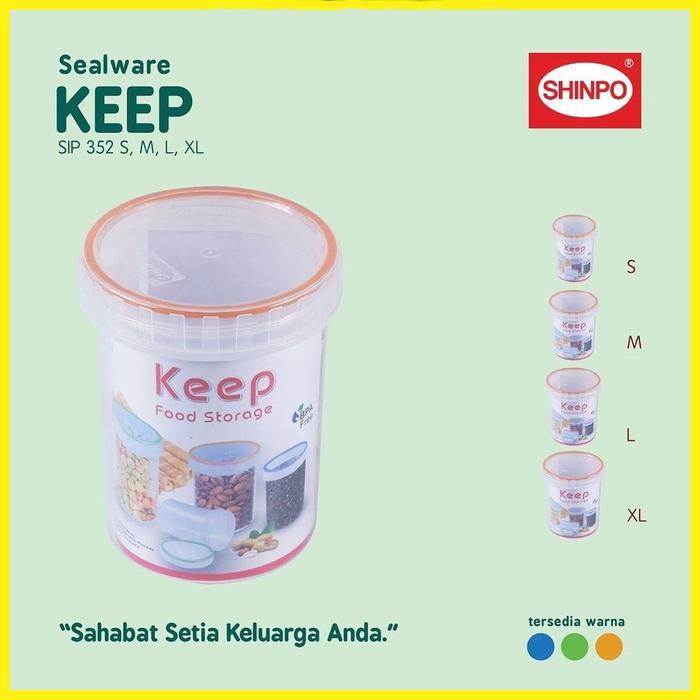 Toples Putar Kedap Udara Kotak Tempat Makan Plastik Keep Shinpo 352 - 352-S