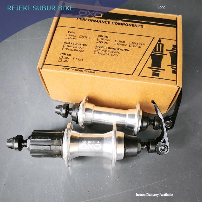 Hub freehub 36 Hole lubang 36 Silver untuk sepeda dengan sprocket slop cassete 8 9 10 speed bearing 