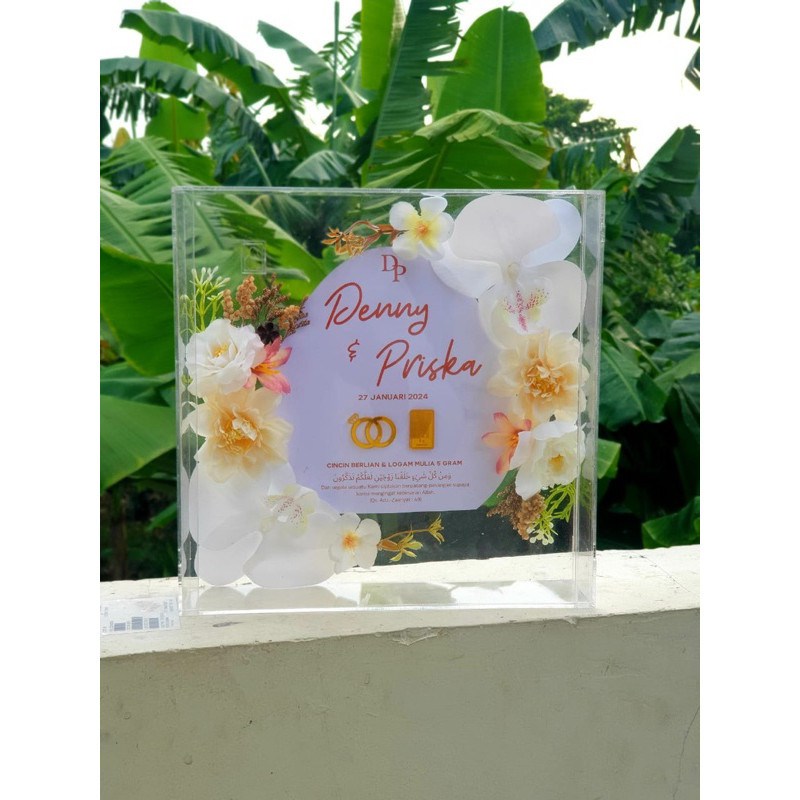 Custom BINGKAI MAHAR AKRILIK MAHAR UANG 3D Mahar Aesthetic