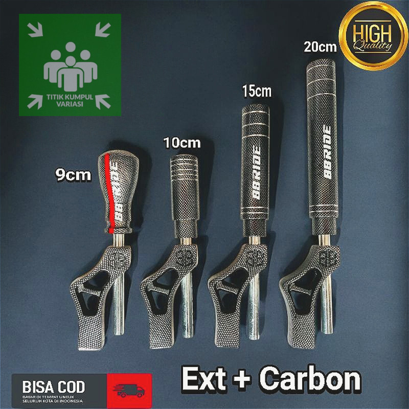 Shift Knop tuas perseneling mobil carbon premium /Tongkat Perseneling racing / Tuas Gigi Persneling 