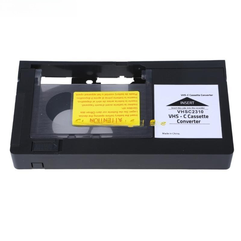 VHS C Tape to VHS Conversion Adapter, for Transferring Camcorder Footages to TV VHS C to VHS Cassett