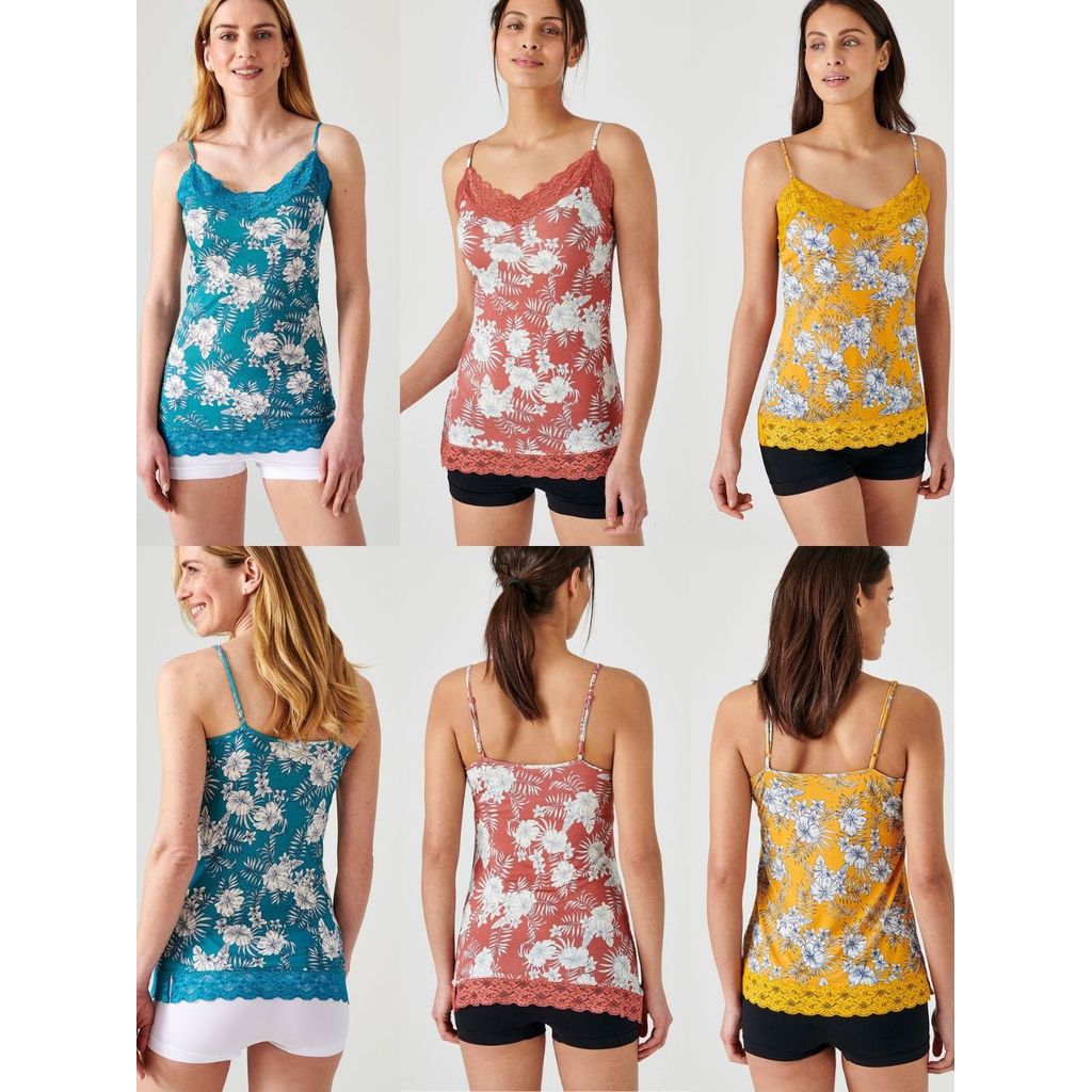 Damart Fluid Knit Lace Camisole - 5613