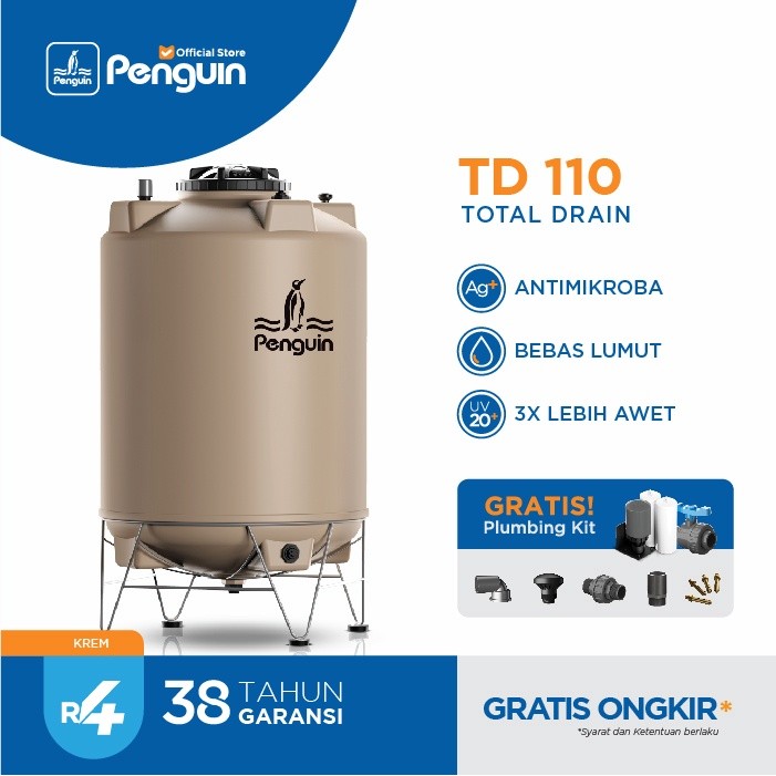 Penguin TD-110 1000 Liter Toren Tandon Tangki Air Total Drain Tank