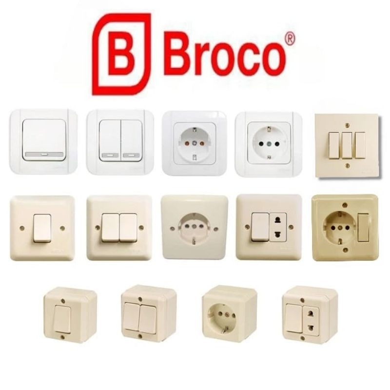 Broco Stop Kontak, Saklar Engkel, Saklar Double