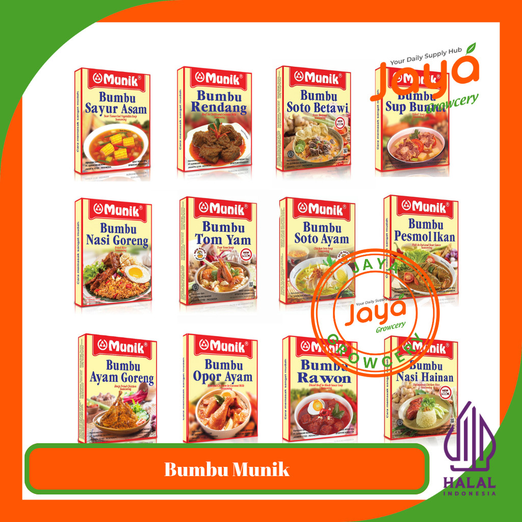 Bumbu Munik Nasi Goreng Hainan Kuning Ayam Rendang Panggang Soto