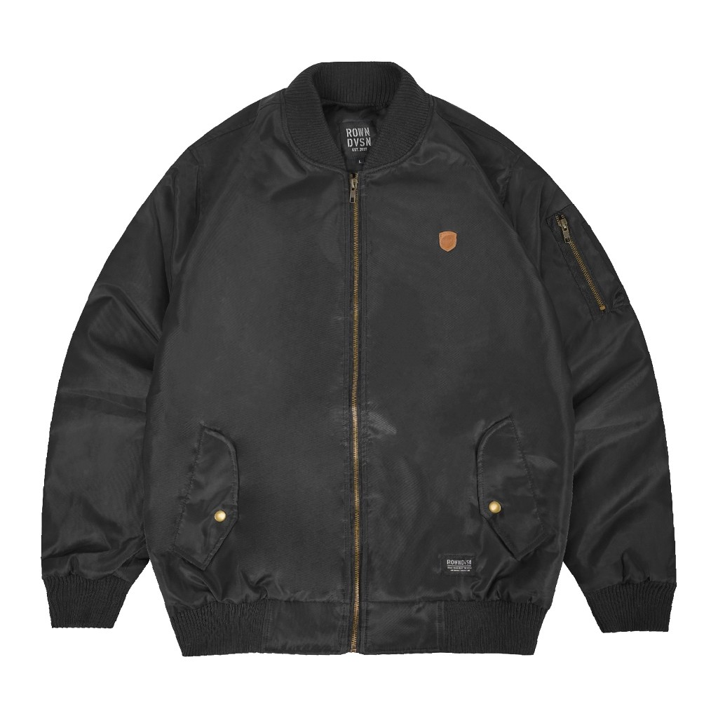 Rown Division Official Bomber Jacket - Rowndvsn Jaket Ursula Black