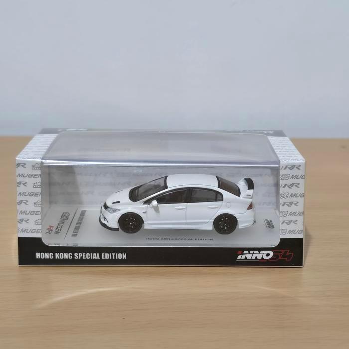 inno INNO64 Honda Civic FD2UGEN RR White Hongkong Special Edition Diecast Koleksi Mobil Mainan Mini 
