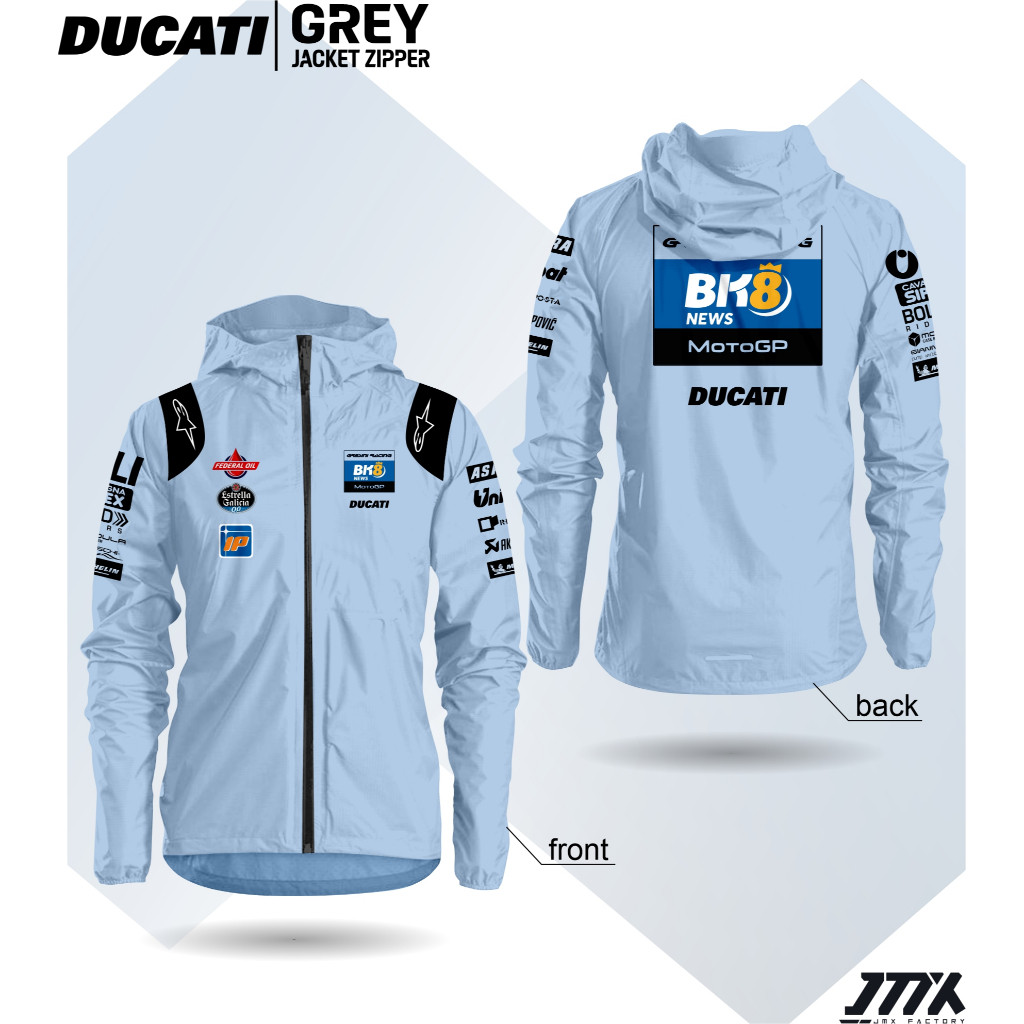 jaket motor waterproff crew motogp ducati gresini jaket ridding anti air crew motogp gresini 2025 ra