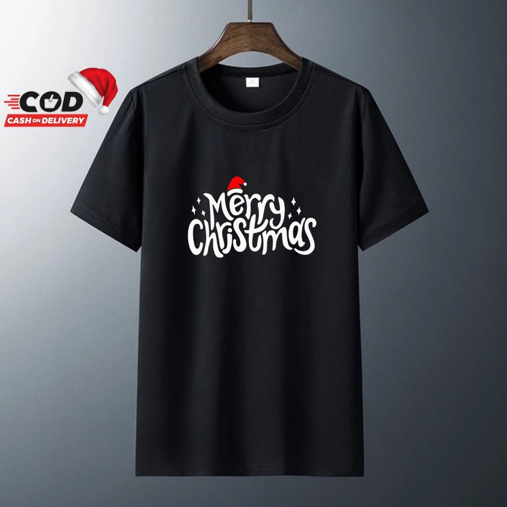 COD Misteri  KAOS NATAL / BAJU MERRY CHRISTMAS / BAJU NATAL / T-SHIRT NATAL / KAOS MERRY CHRISTMAS /