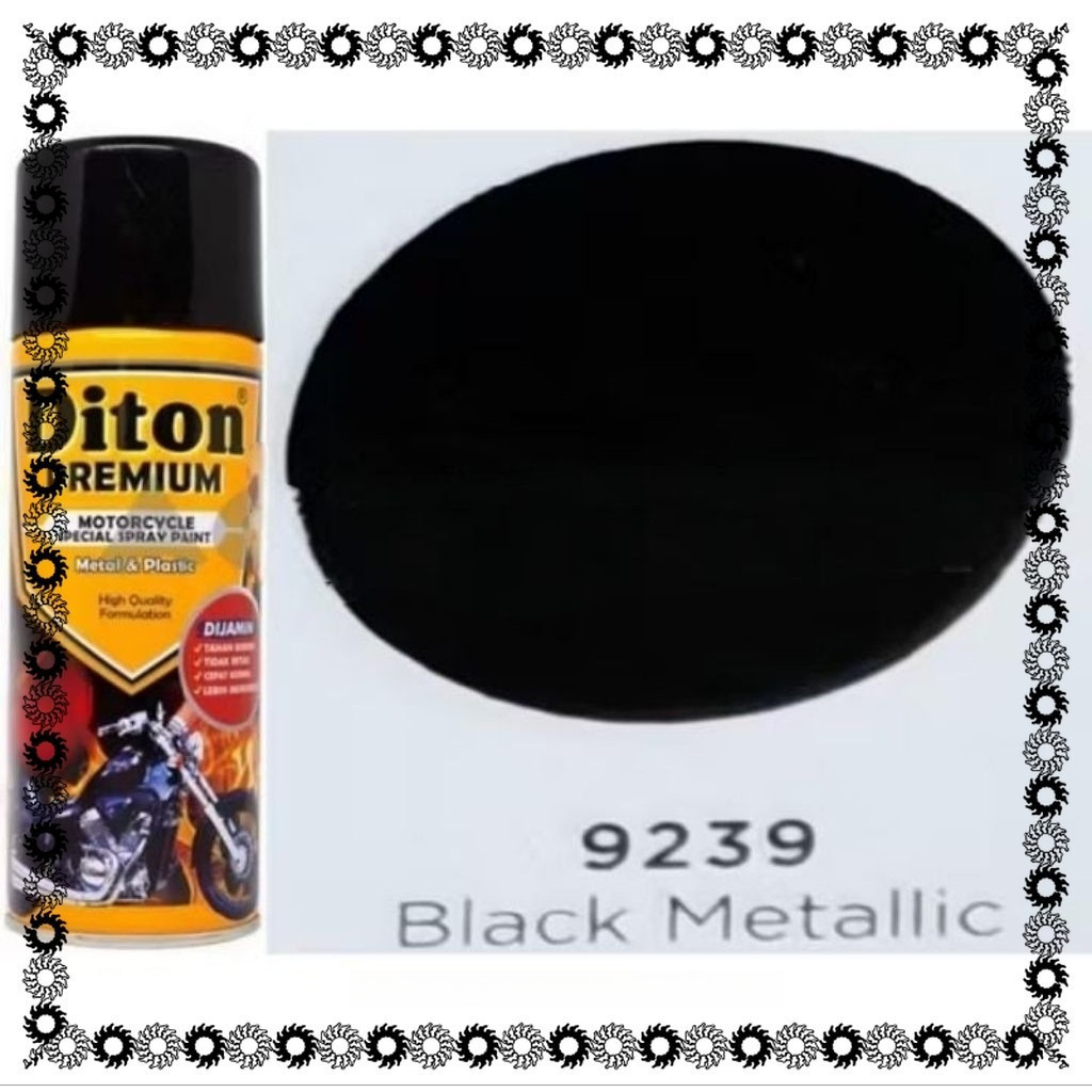 Pilox Diton Premium Pilok Pylox Hitam Metalik Black 9239