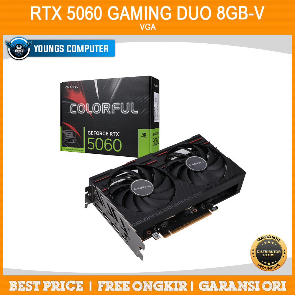 VGA Colorful RTX 5060 GAMING DUO 8GB-V | RTX5060 8G DDR7