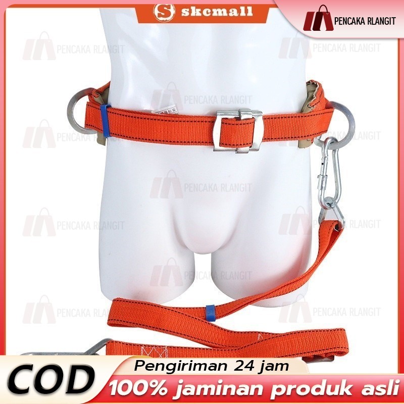 Sabuk Tali Pengaman keselamatan Panjat Tebing Industri Safety Belt- oranye/Sabuk Panjat Tiang Listri