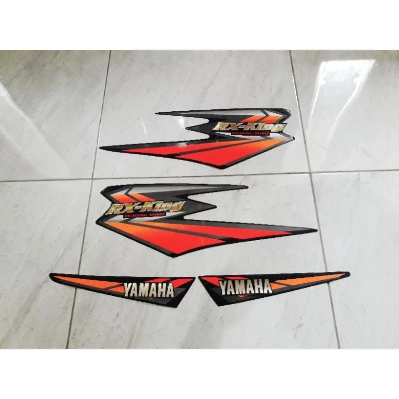 STIKER STRIPING ORI YAMAHA RX KING 2002 OREN STIKER RX KING OREN 2002 ORI STRIPING RX KING STICKER R