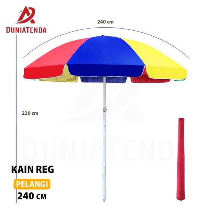 DT Payung Tenda Jualan Jumbo 240 cm  Payung outdoor Payung Besar Payung Pantai Taman Cafe Bazar Lapa