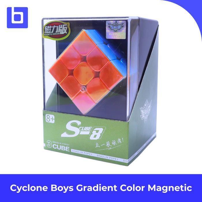 Magic Cube 3x3 Cyclone Boys Gradient Color S8 Magnetic Stickerless
