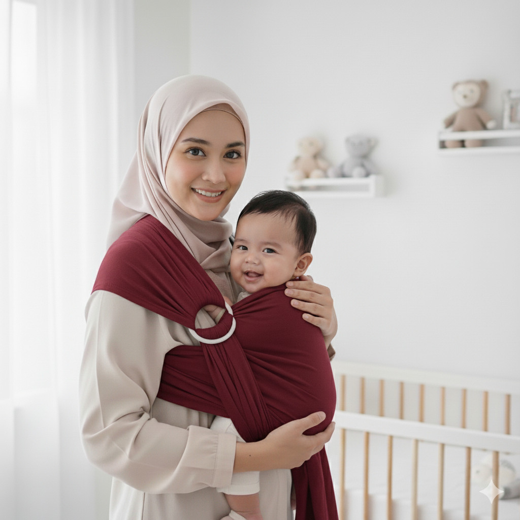 PROMO Ring Sling Gendongan Bayi Samping Polos Kaos