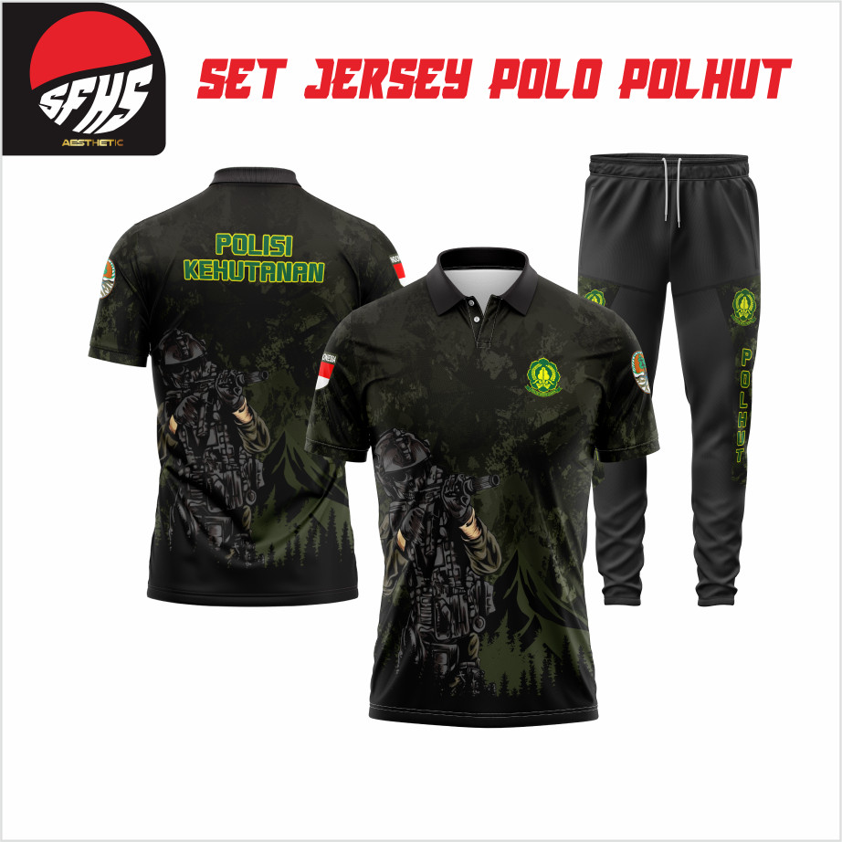 SFHS SETELAN JERSEY POLO POLHUT PENDEK / BAJU OLAHRAGA POLHUT