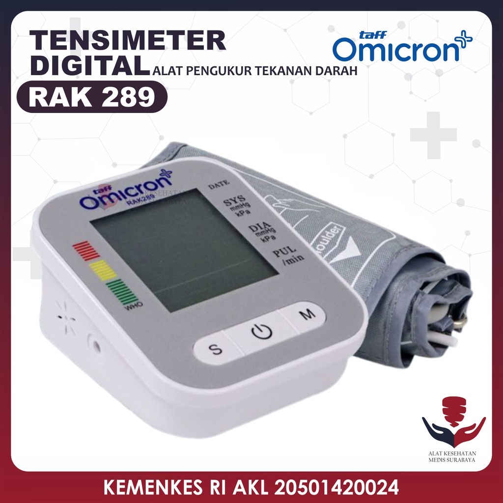 Taff Omicron RAK289 Tensimeter Digital Alat Ukur Tensi Tekanan Darah