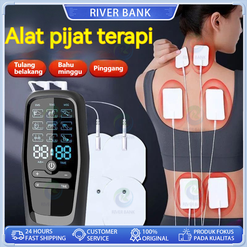 Pengisian Tens Alat Pijat Elektrik EMS Alat Terapi Stroke Stimulasi Otot Dengan Gel Pad Pengisian Te