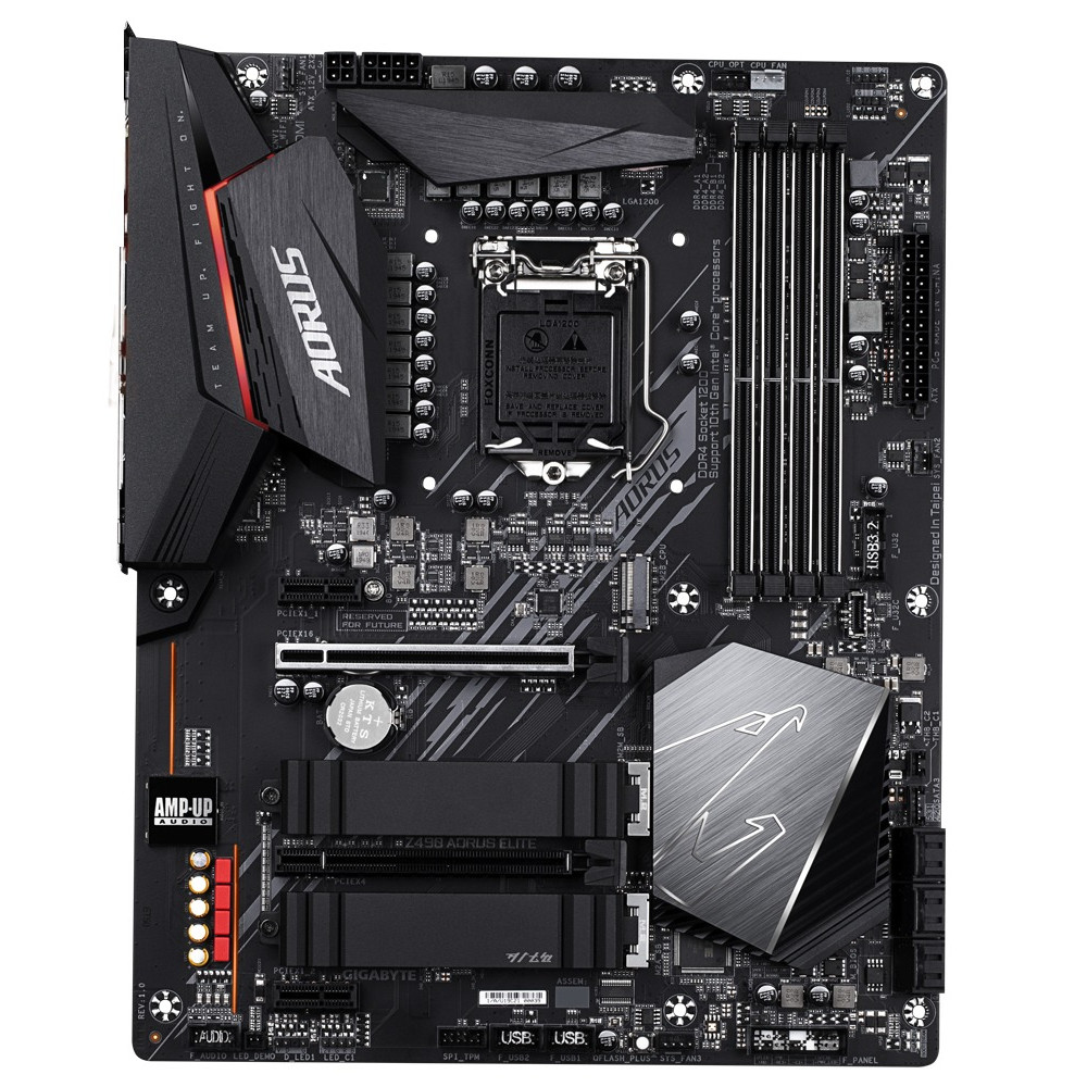 GIGABYTE Z490 AORUS ELITE LGA 1200 Intel Z490 ATX Motherboard with Dual M2, SATA 6Gbs, USB 32