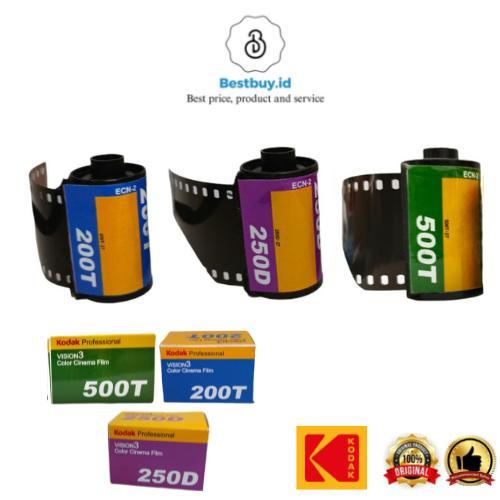 Roll Film Kodak Professional Vision3 35MM 27EXP Type 200T/250D/500T - 250D