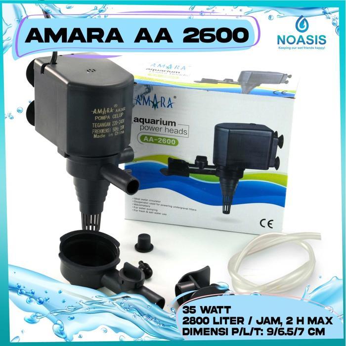 ezty store POMPA CELUP AMARA AA 2600 AA-2600 AQUARIUM AQUASCAPE AKUARIUM -  AMARA-2600
