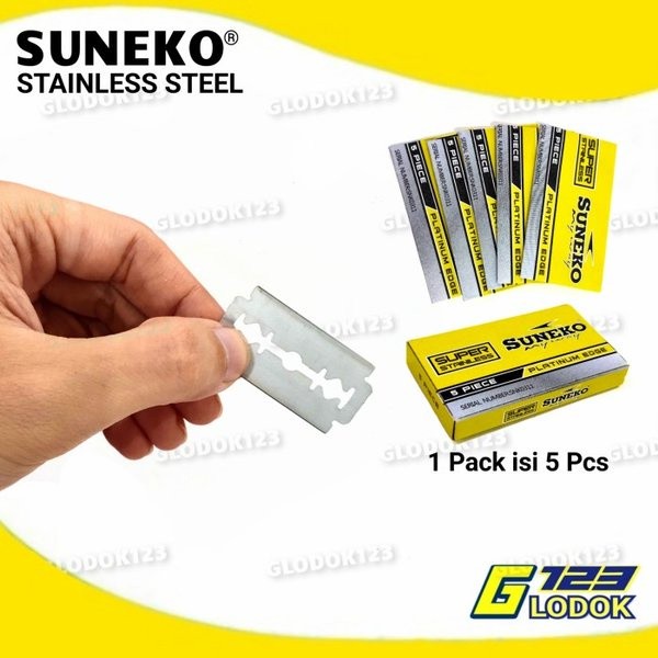 Silet Pisau Isi Ulang Besi Stainless Anti Karat Cukur Kumis Jenggot