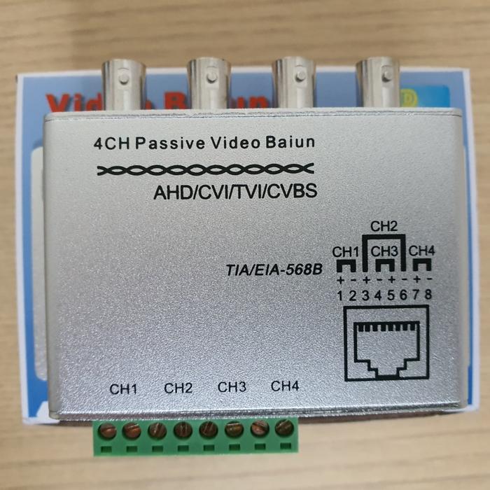 Video Balun CCTV 4 Ways / 4 Ch Passive Video Balun