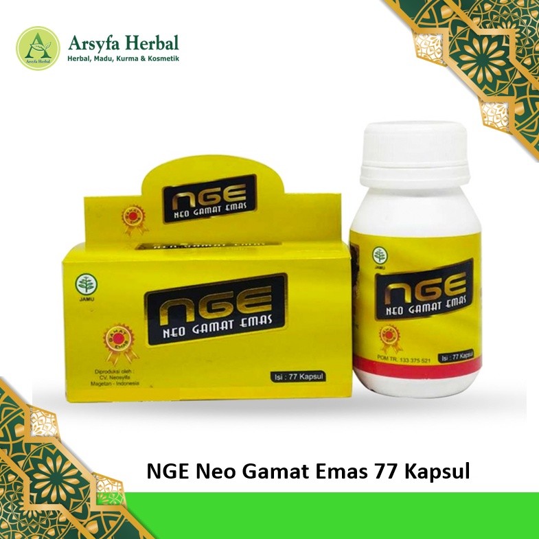 NGE Neo Gamat Emas 77 Kapsul Kapsul Teripang Emas Gamat Kapsul