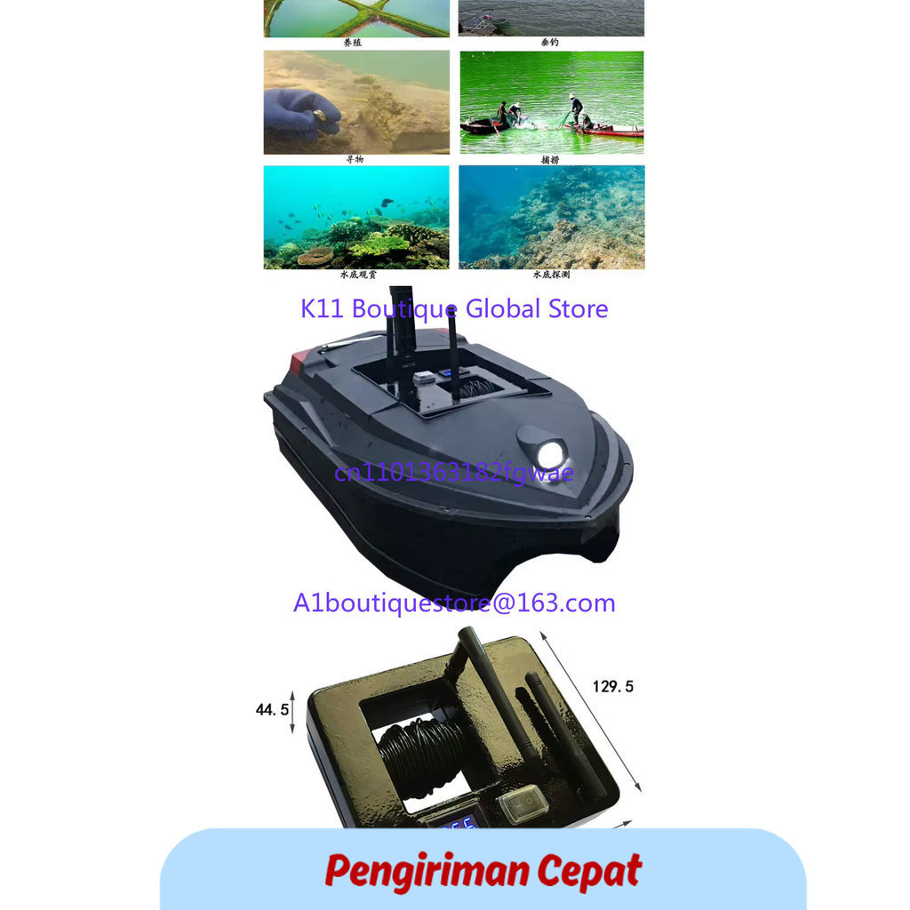 PCP Updated TL 7-inch 500m Camera Waterproof Detector with Water Depth and Temperature