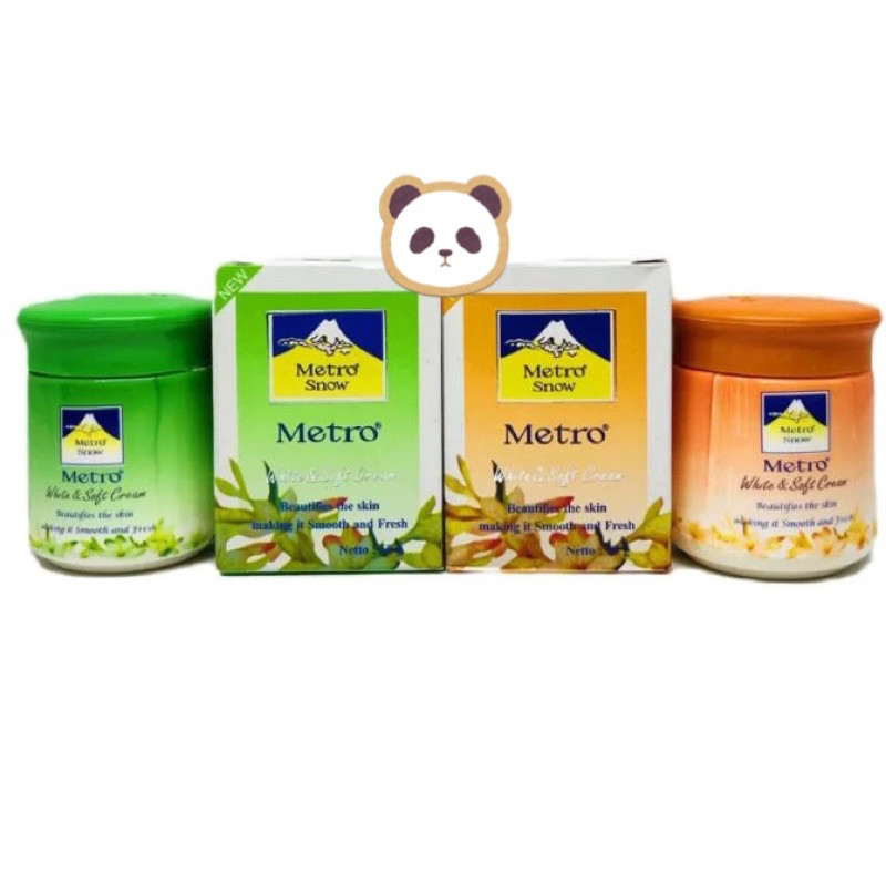 Metro Snow Besar 60gram | Metro Snow Soft Whitening Cream | COD SEMARANG