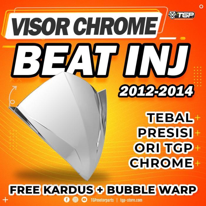 Accesories Beat FI / variasi Beat FI / Visor Beat FI Black Crome - Black Chrome