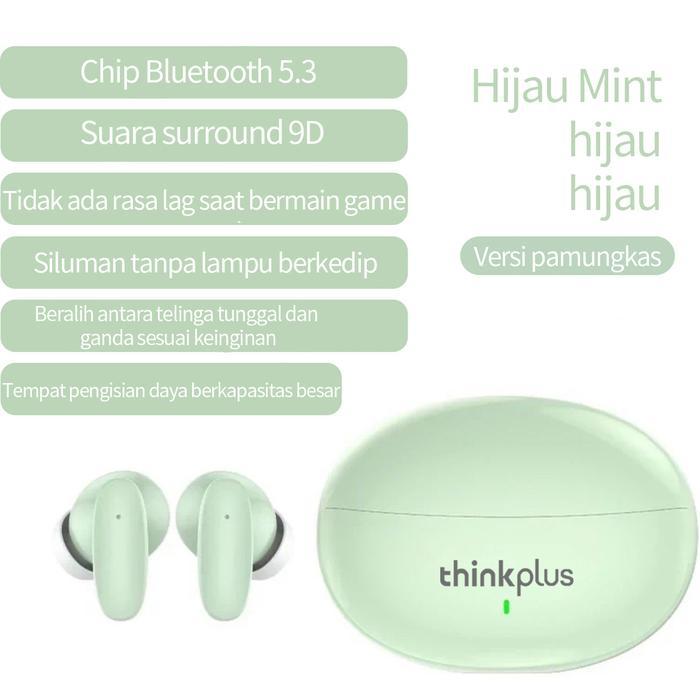 Lenovo Thinkplus LP90 Nirkabel Bluetooth Speaker Mini HiFi Musik Earphone Headphone Olahraga Tahan A