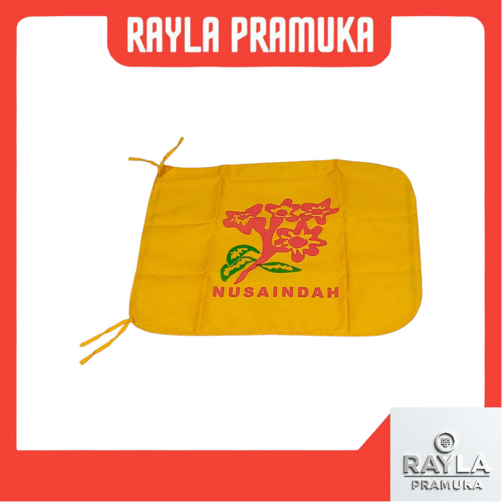 Bendera Regu Nusa Indah Sablon Premium Putri 26x33cm Tali Kain Putri Pramuka