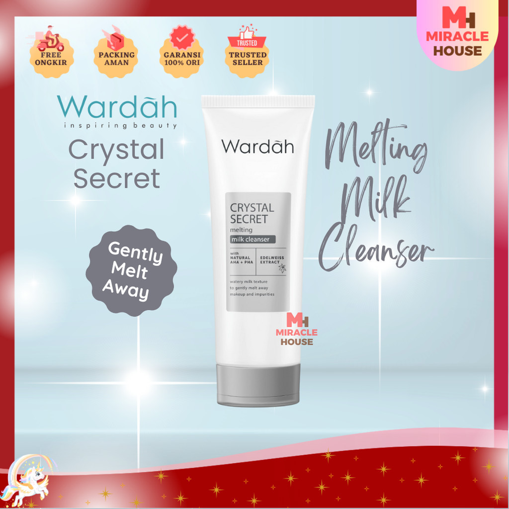 Wardah Crystal Secret Melting Milk Cleanser Sabun Cuci Muka