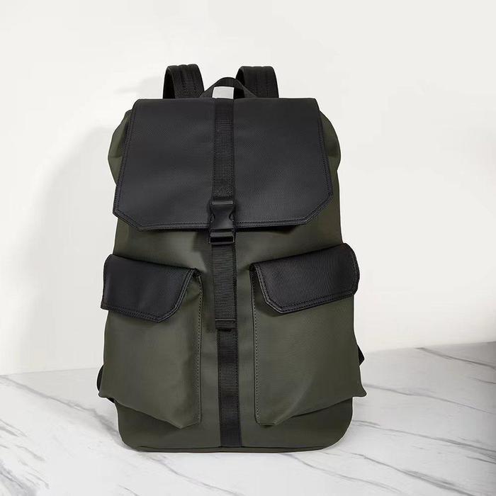 Leather Concept OZIL Tas Ransel Pria Waterproof Backpack Pria Tas Sekolah Tas Pria - Hijau