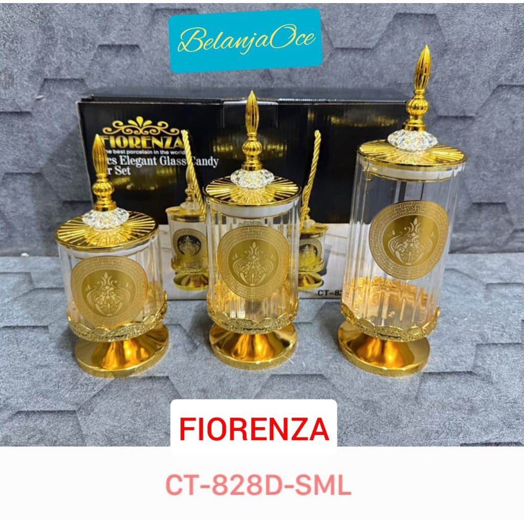 Toples Piala Kaca Fiorenza Set 3 Pcs (ORIGINAL)