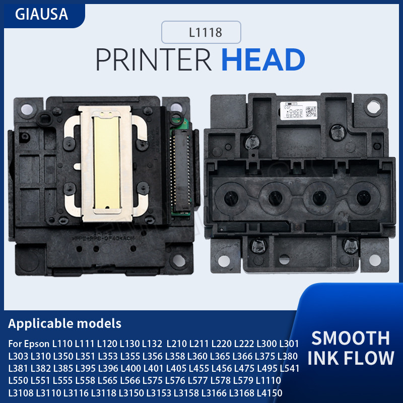 Print Head L1118 Printer Head For Epson L301 L375 L455 L475 L495 L550 L575 L1210 L1250 L3210 L3250 L