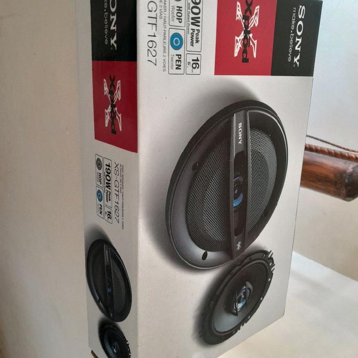 Speaker Sony Xplod 2 Way XS-GTF1627 XS GTF 1627  190W 190Watt 6.5" 16cm Audio sepasang used testing 