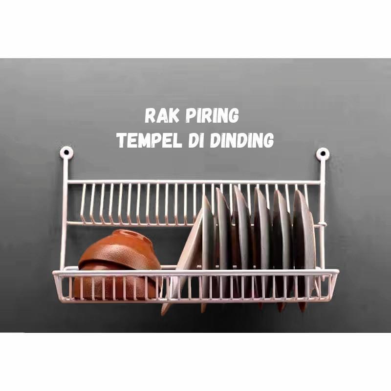 rak piring rak gelas rak piring tempel dinding Besi