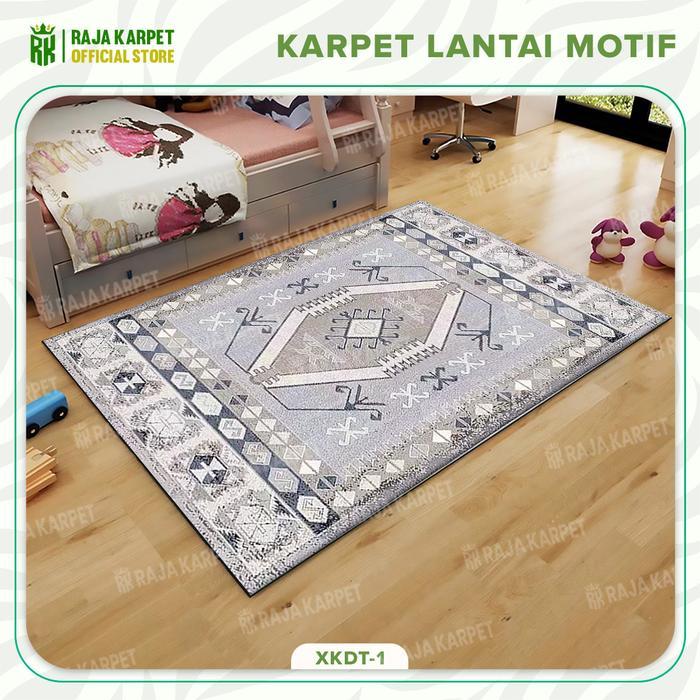 RAJA - Karpet Lantai Karpet Ruang Tamu Desain Modern Estetik Elegan - XKDT-1