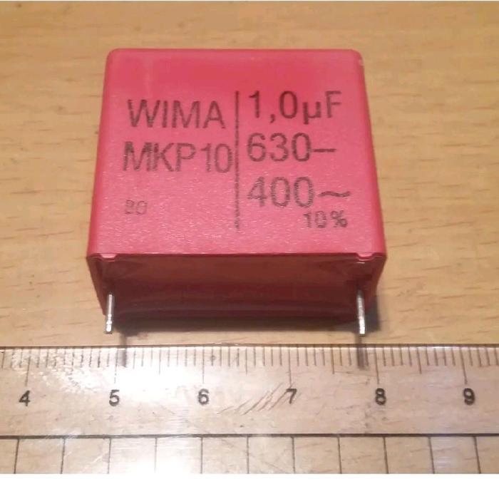 capacitor MKP10 1 uF 1uF / 630v / 400v Wima NEW....