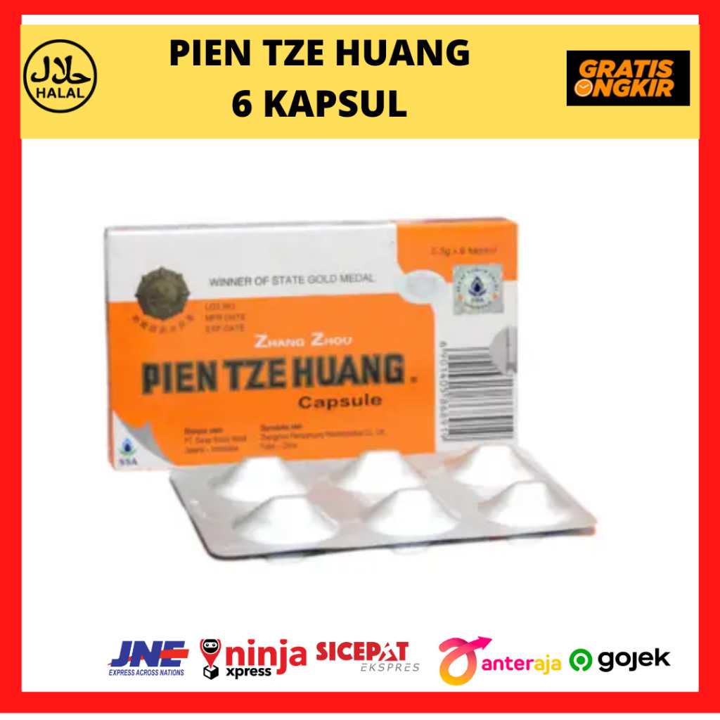 Pien Tze Huang Zhang Zhou Box isi 6 kapsul