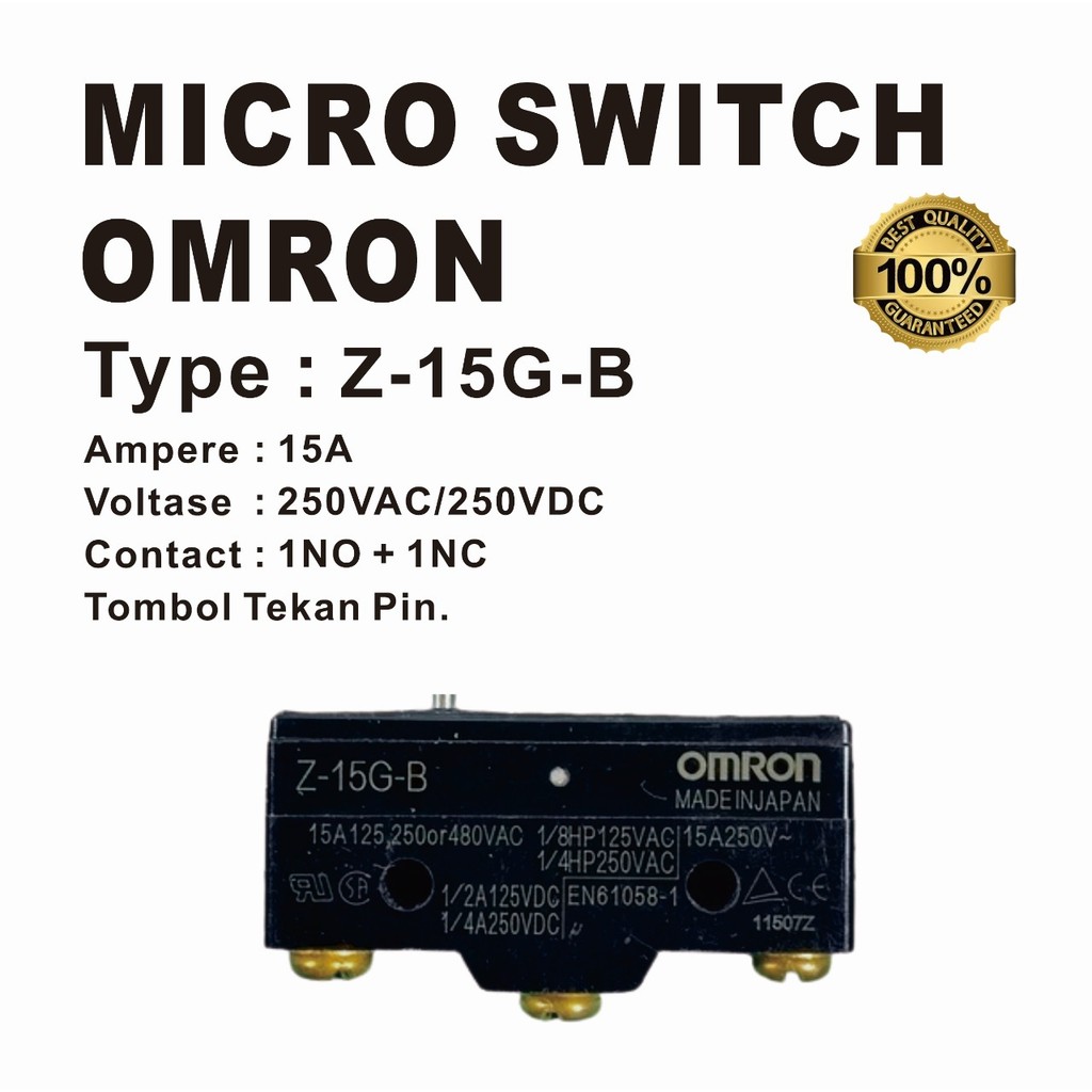 MICRO SWITCH LIMIT SWITCH Z-15G-B OMRON