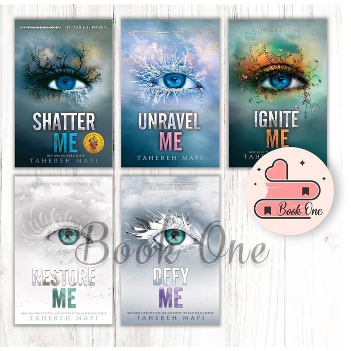Buku Bahasa Inggris Shatter Me series (Shatter Me, Unravel Me, Ignite Me, Restore Me, Defy Me, Imagi