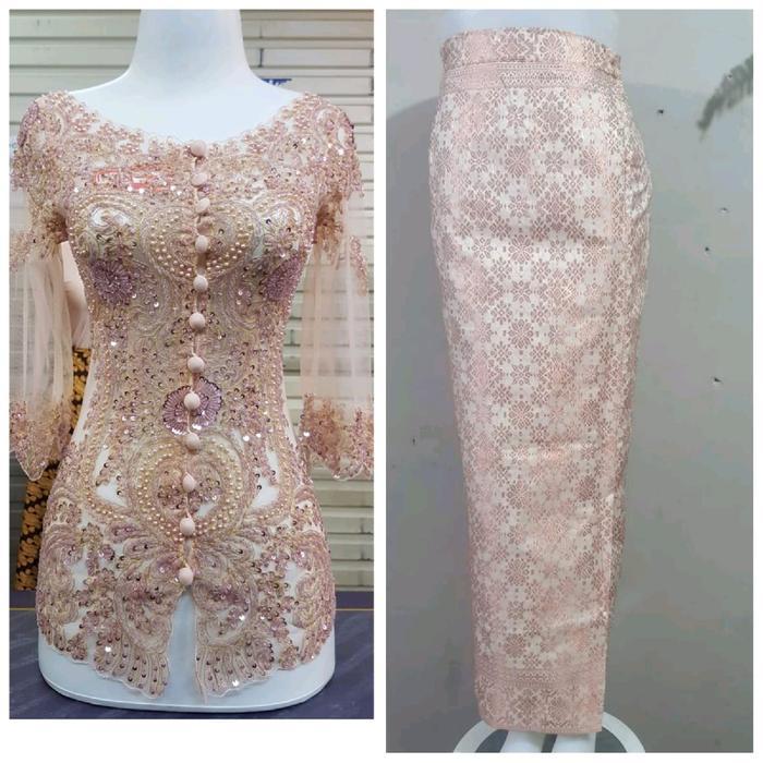 Promo set kebaya payet model sabrina//kebaya payet tunangan//kebaya payet bali//kebaya payet kekinia