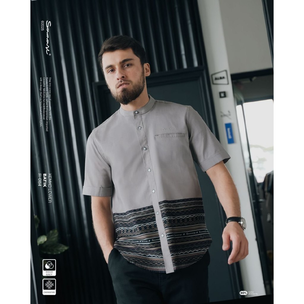 SAMASE KEMKO BATIK PENDEK ETHNIC HERITAGE R084 CROSS PIRE