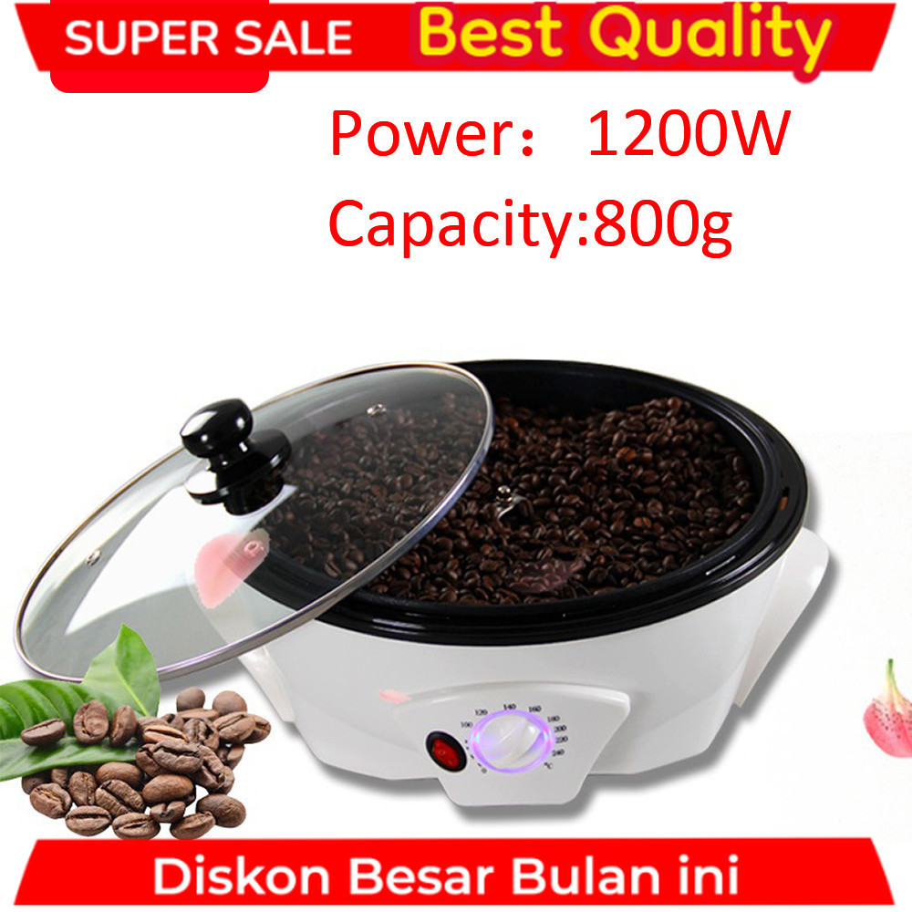 XEOLEO 800g Electric Coffee roaster 1200W Automatic Coffee Bean Baker Coffee baking machine suitable