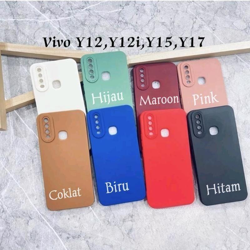 SoftCase Macaron Untuk Hp Vivo Y12 Y15 Y17 1904 1901 1902 V1901A 1906 Tpu Procamera Hitam